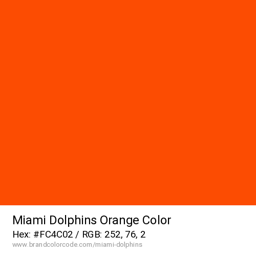 Miami Dolphins's Orange color solid image preview