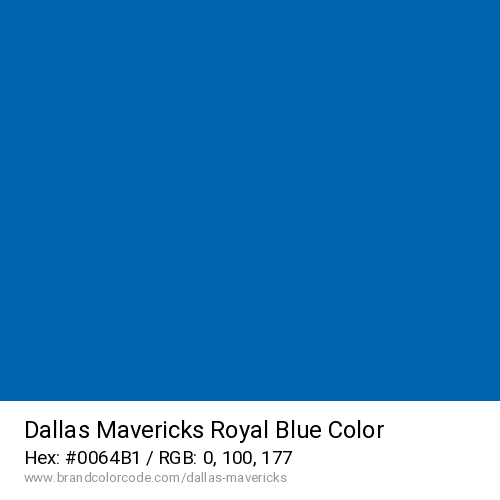 Dallas Mavericks's Royal Blue color solid image preview
