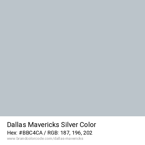 Dallas Mavericks's Silver color solid image preview