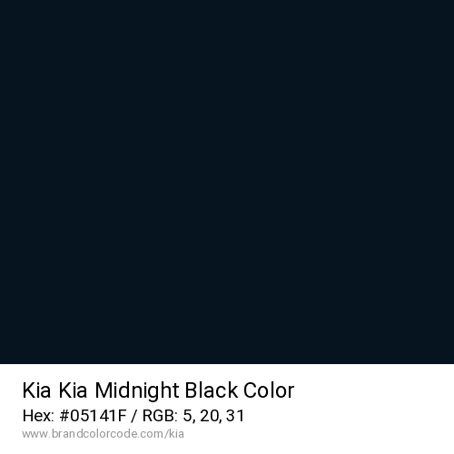 Kia's Kia Midnight Black color solid image preview