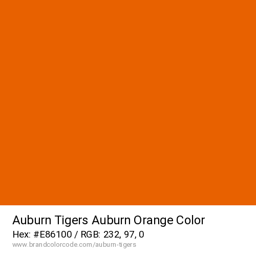 Auburn Tigers's Auburn Orange color solid image preview