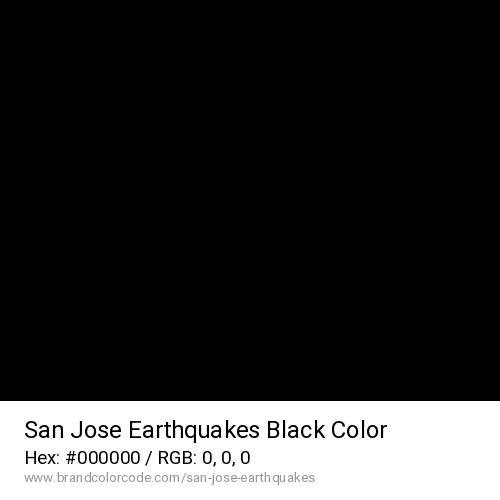 San Jose Earthquakes's Black color solid image preview