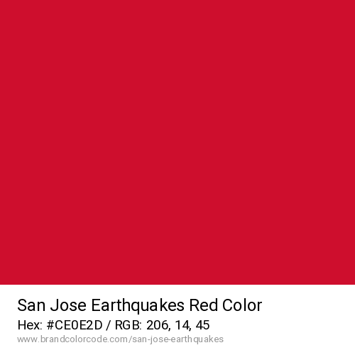 San Jose Earthquakes's Red color solid image preview