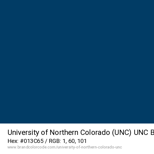University of Northern Colorado (UNC)'s UNC Bears Blue color solid image preview