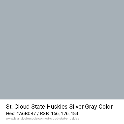 St. Cloud State Huskies's Silver Gray color solid image preview
