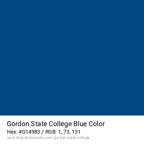 Gordon State College's Blue color solid image preview