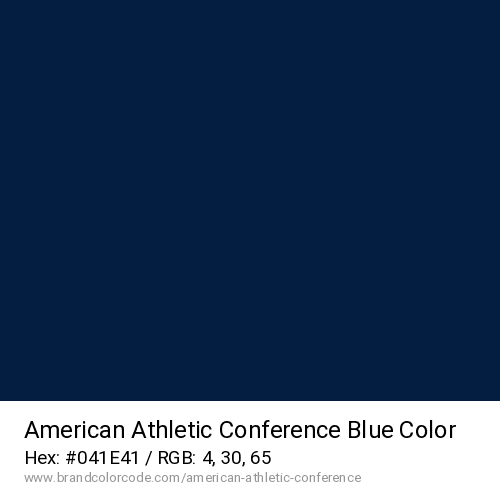 American Athletic Conference's Blue color solid image preview