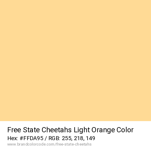 Free State Cheetahs's Light Orange color solid image preview