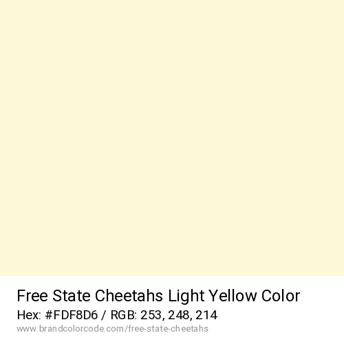 Free State Cheetahs's Light Yellow color solid image preview