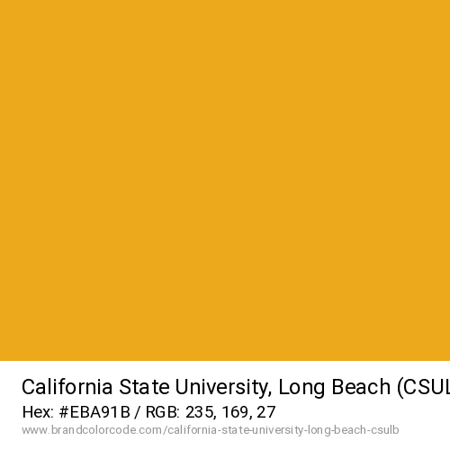 California State University, Long Beach (CSULB)'s Gold color solid image preview