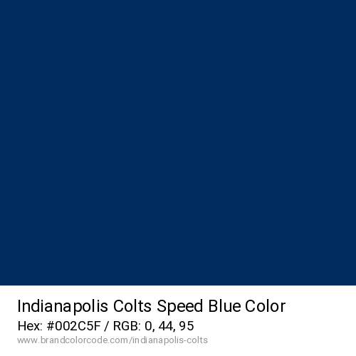 Indianapolis Colts's Speed Blue color solid image preview