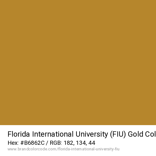 Florida International University (FIU)'s Gold color solid image preview