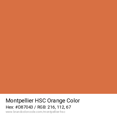 Montpellier HSC's Orange color solid image preview