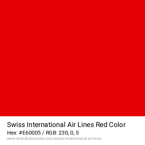 Swiss International Air Lines's Red color solid image preview