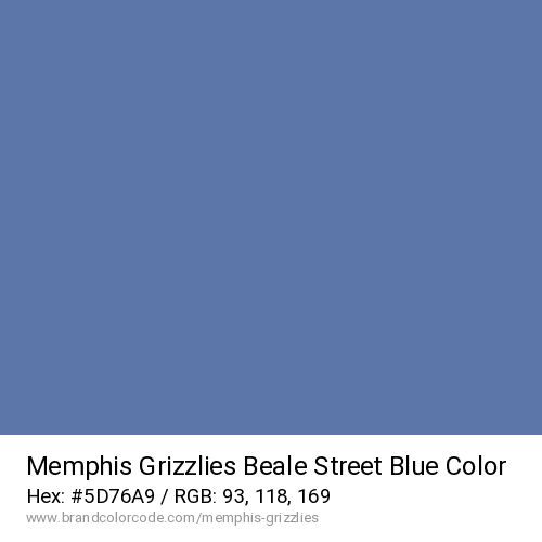 Memphis Grizzlies's Beale Street Blue color solid image preview