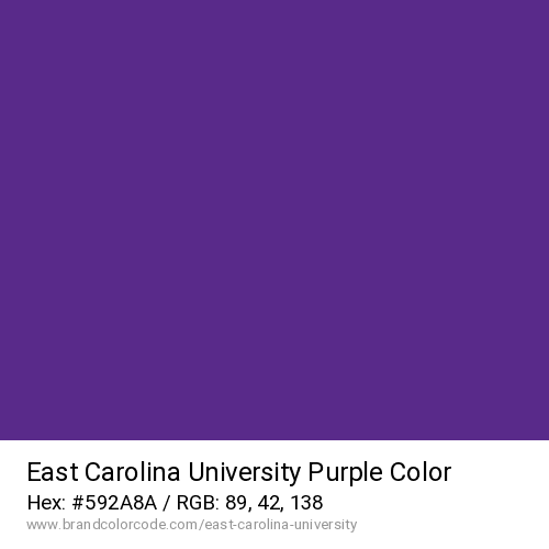 East Carolina University's Purple color solid image preview