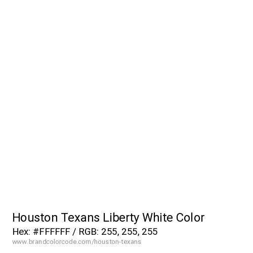 Houston Texans's Liberty White color solid image preview