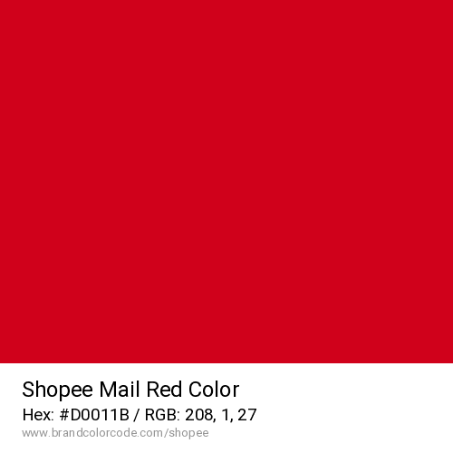 Shopee's Mail Red color solid image preview