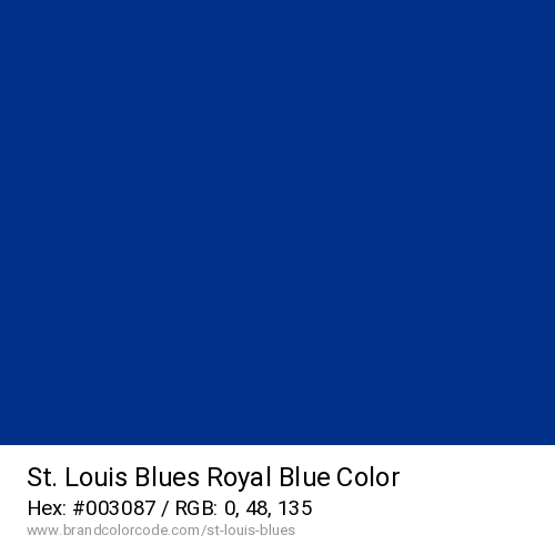St. Louis Blues's Royal Blue color solid image preview