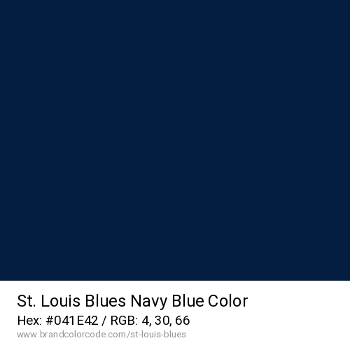 St. Louis Blues's Navy Blue color solid image preview