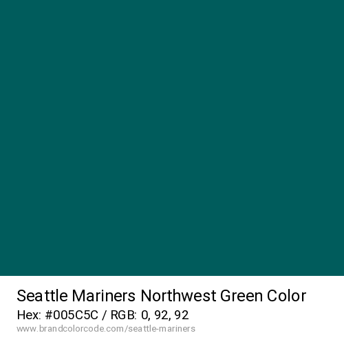 Seattle Mariners's Northwest Green color solid image preview
