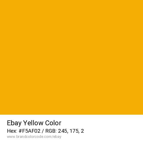 Ebay's Yellow color solid image preview