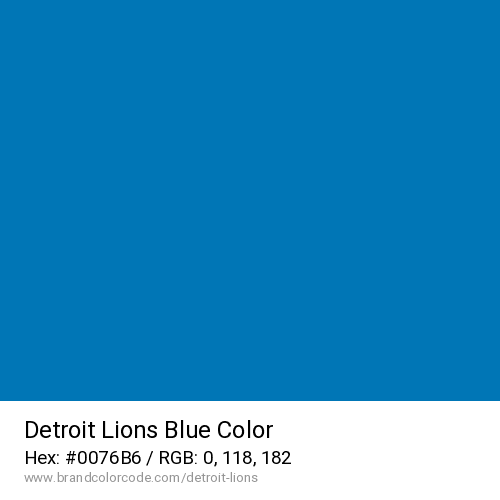 Detroit Lions's Blue color solid image preview