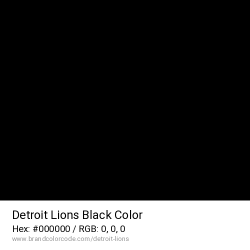 Detroit Lions's Black color solid image preview