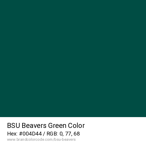 BSU Beavers's Green color solid image preview