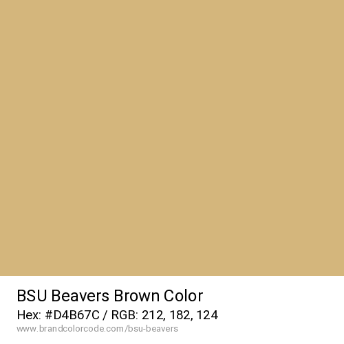 BSU Beavers's Brown color solid image preview