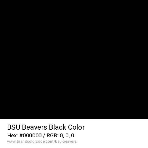BSU Beavers's Black color solid image preview