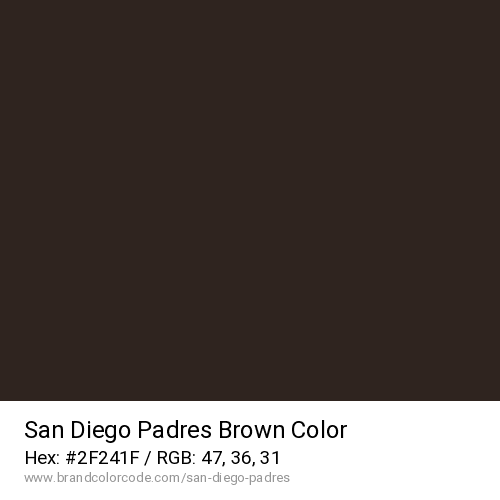 San Diego Padres's Brown color solid image preview