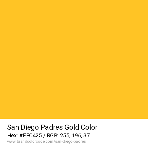 San Diego Padres's Gold color solid image preview
