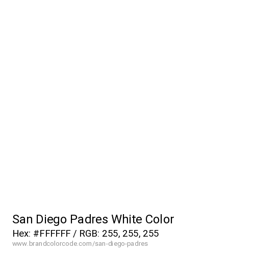 San Diego Padres's White color solid image preview