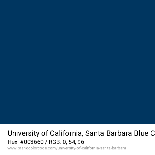 University of California, Santa Barbara's Blue color solid image preview