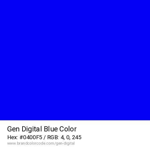 Gen Digital's Blue color solid image preview
