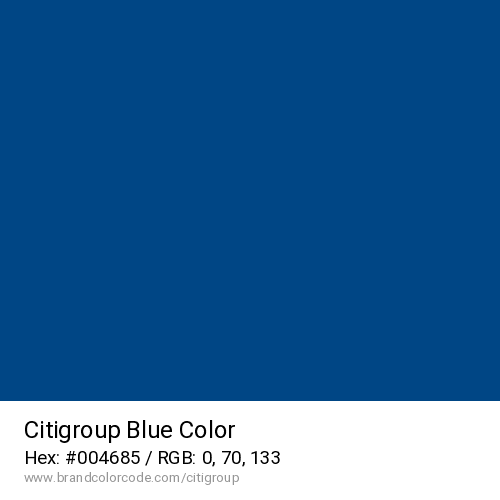 Citigroup's Blue color solid image preview