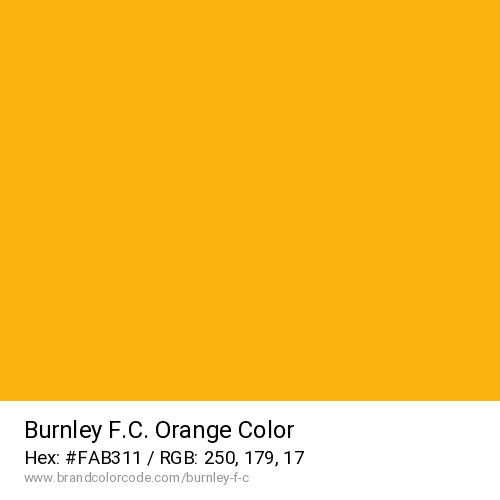 Burnley F.C.'s Orange color solid image preview