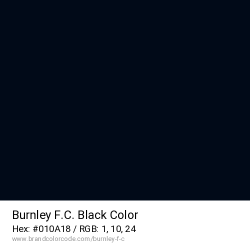 Burnley F.C.'s Black color solid image preview