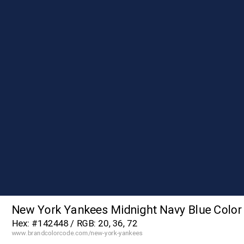 New York Yankees's Midnight Navy Blue color solid image preview