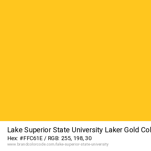 Lake Superior State University's Laker Gold color solid image preview