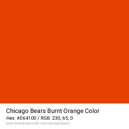 Chicago Bears's Burnt Orange color solid image preview