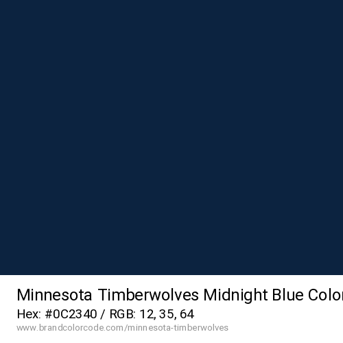 Minnesota Timberwolves's Midnight Blue color solid image preview