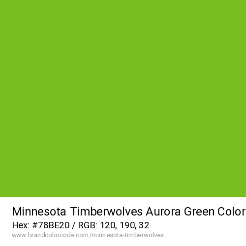 Minnesota Timberwolves's Aurora Green color solid image preview