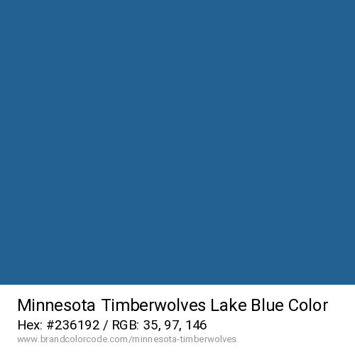 Minnesota Timberwolves's Lake Blue color solid image preview