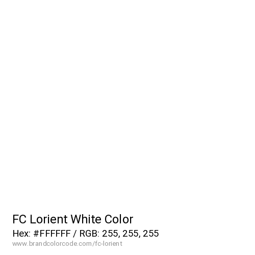 FC Lorient's White color solid image preview