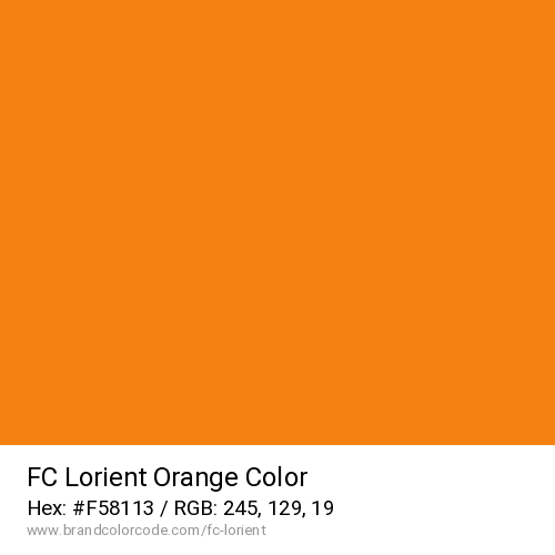 FC Lorient's Orange color solid image preview
