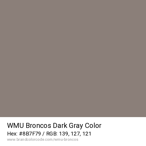 WMU Broncos's Dark Gray color solid image preview