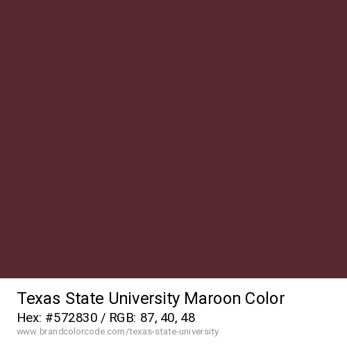 Texas State University's Maroon color solid image preview