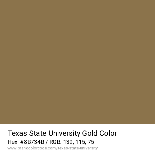 Texas State University's Gold color solid image preview